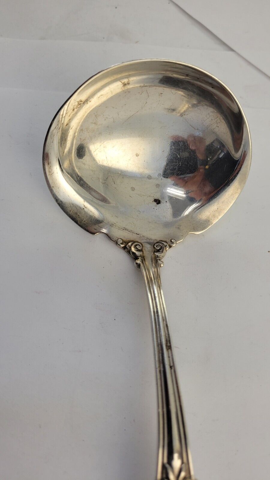 Marlborough By Reed & Barton Sterling Solid Gravy Ladle 6 5/8" Silver 2.2oz