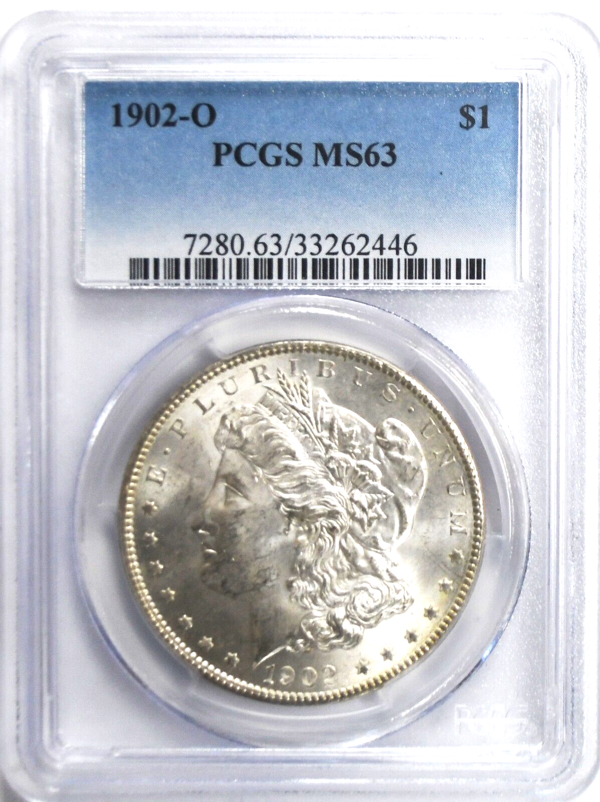 1902 O $1 Morgan Silver One Dollar PCGS MS63 New Orleans Uncirculated