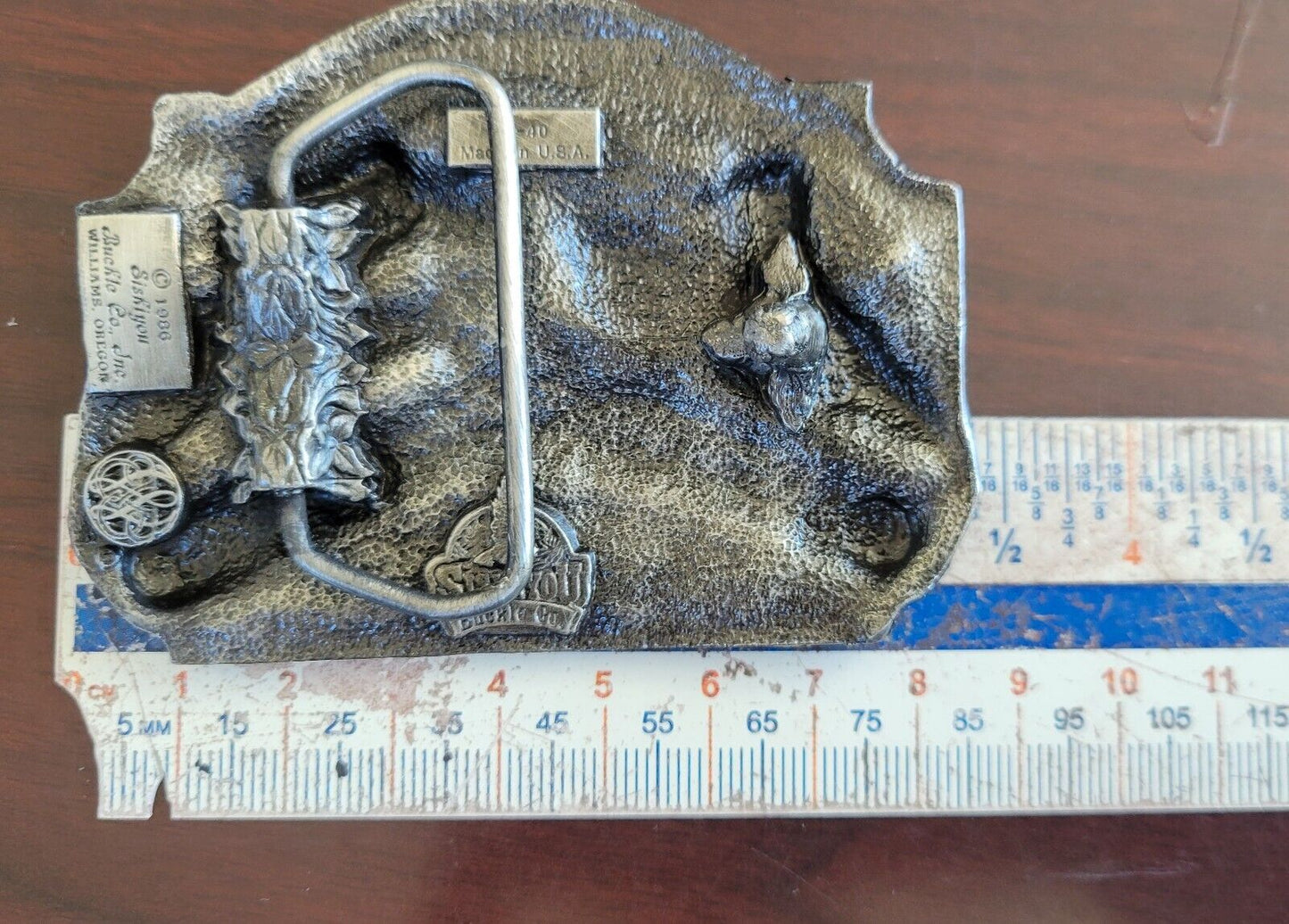 SISKIYO 1986 Belt Buckle America - The Pride Is Back American Flag Boxed