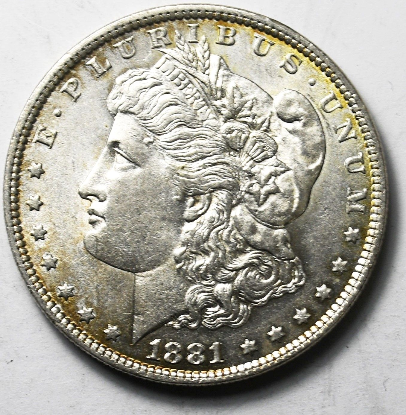 1881 O $1 Morgan Silver One Dollar Rare New Orleans AU-Unc