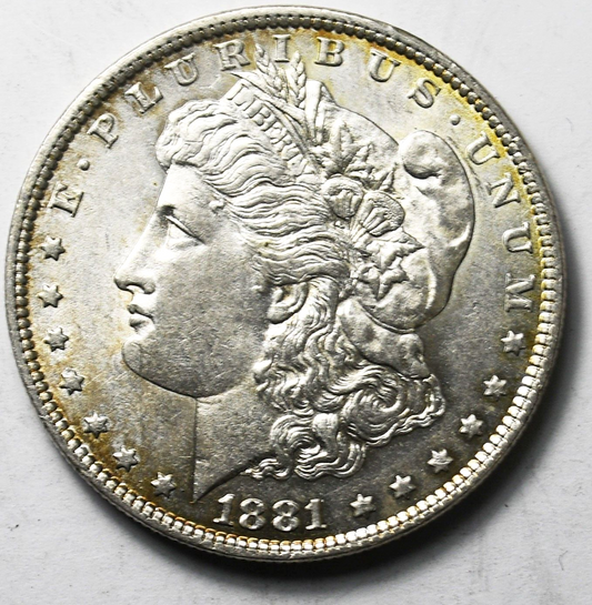 1881 O $1 Morgan Silver One Dollar Rare New Orleans AU-Unc
