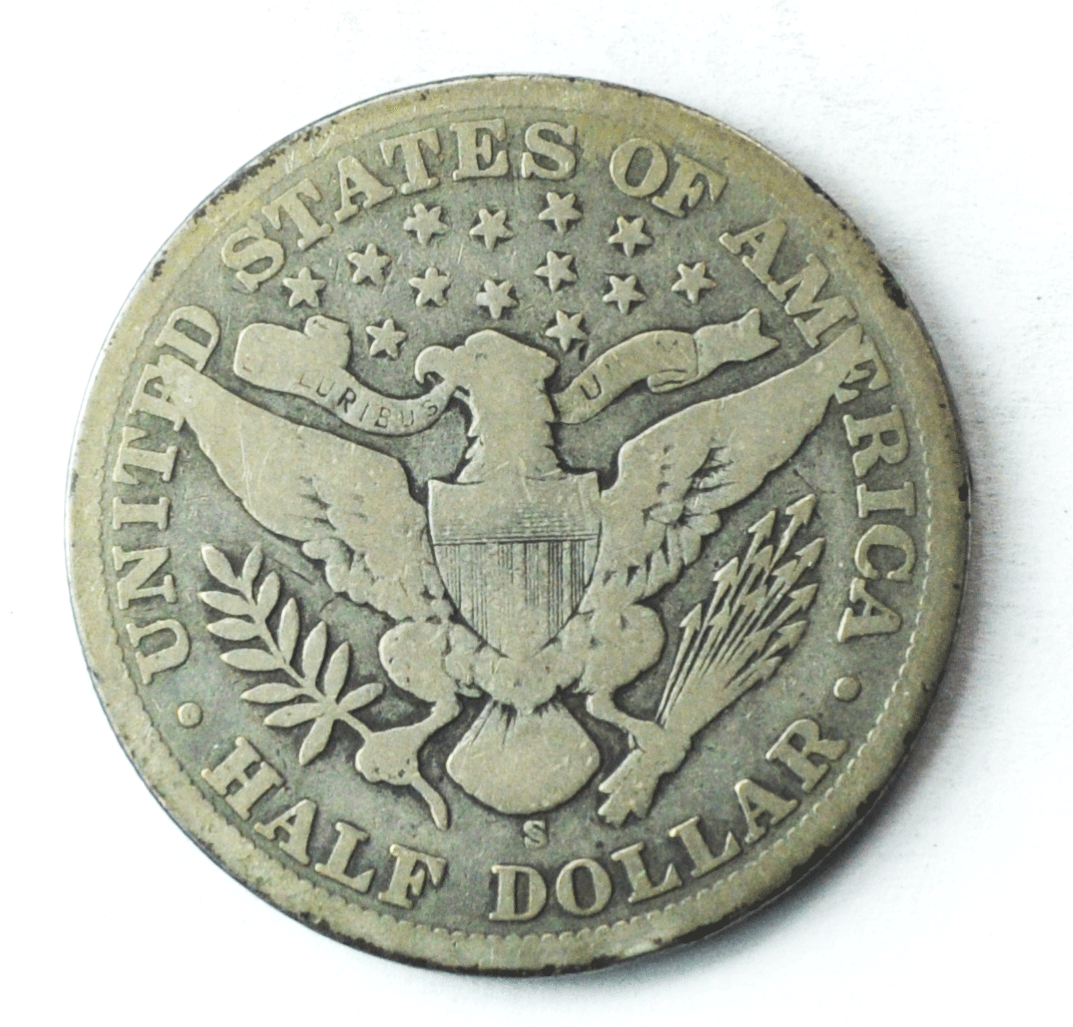 1902 S 50c Barber Silver Half Dollar Fifty Cents US San Francisco