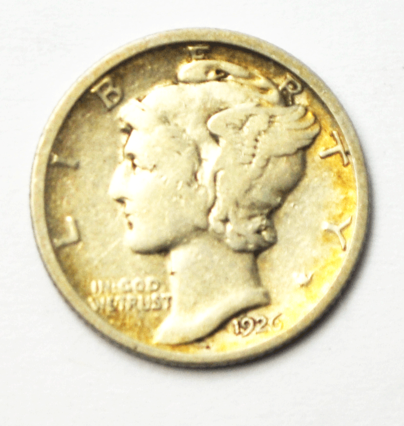 1926 D 10c Mercury Winged Liberty Silver Dime Ten Cents Denver