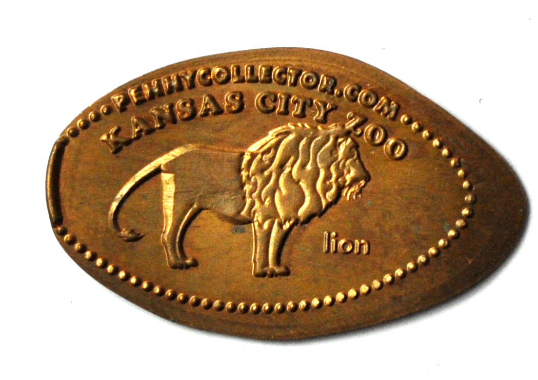 Kansas City Zoo Elongated Penny Lion 35mm