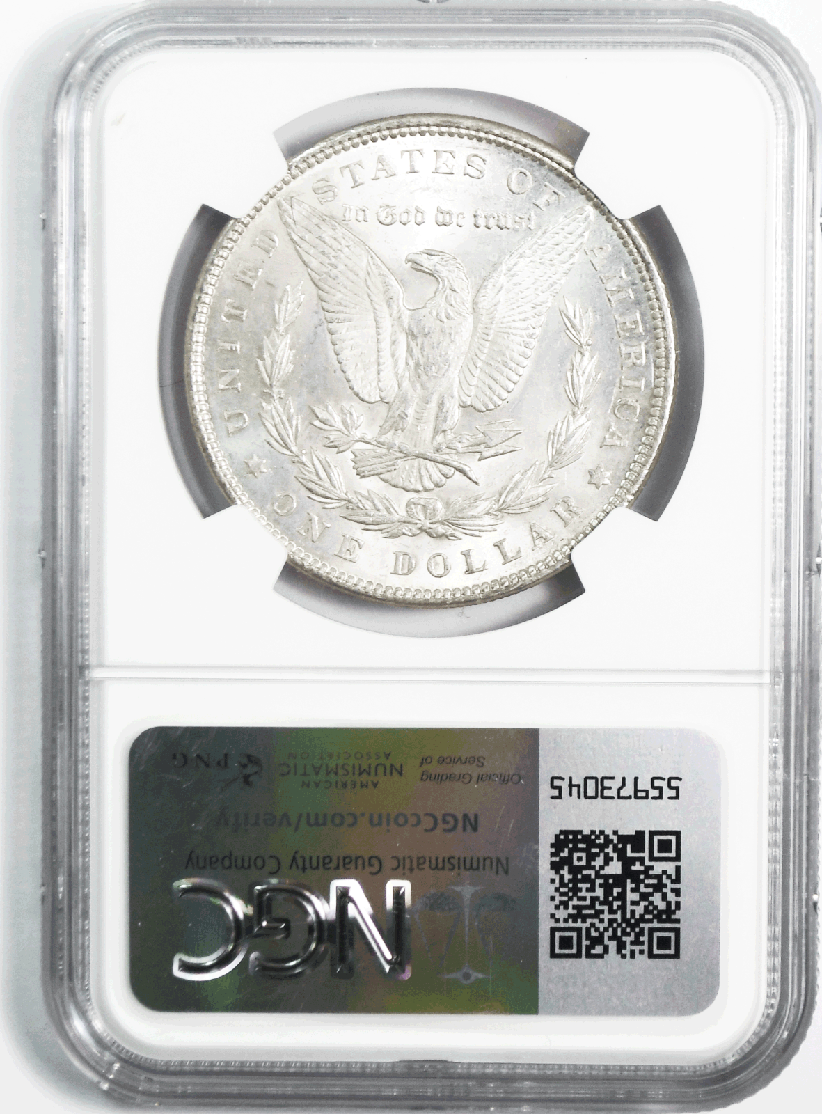 1889 $1 Morgan Silver Dollar MS61 NGC Uncirculated Philadelphia