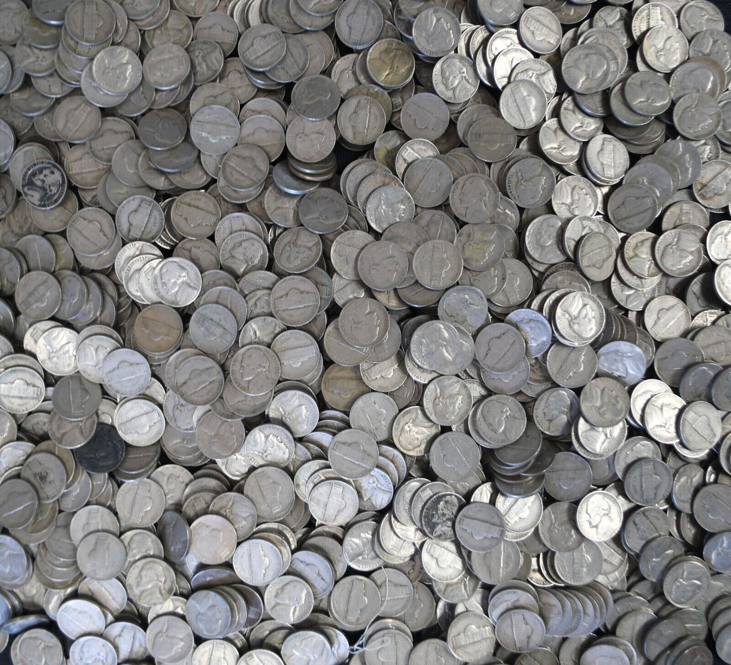 1330pc 1940's 5c Jefferson Nickels Five Cents 1940-42 1946-1949 No Silver War