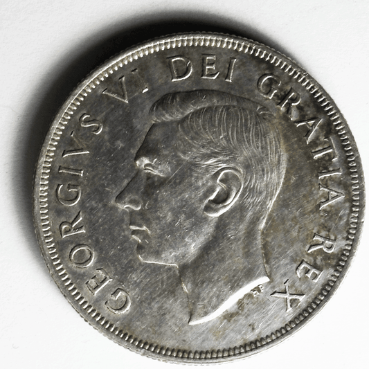 1949 Canada Silver One Dollar KM# 47 AU Low Mintage