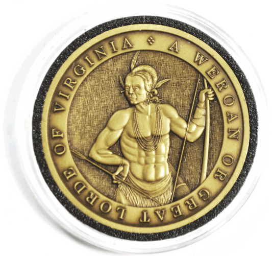 A Weroan Great Lorde of Virginia 43mm Medal