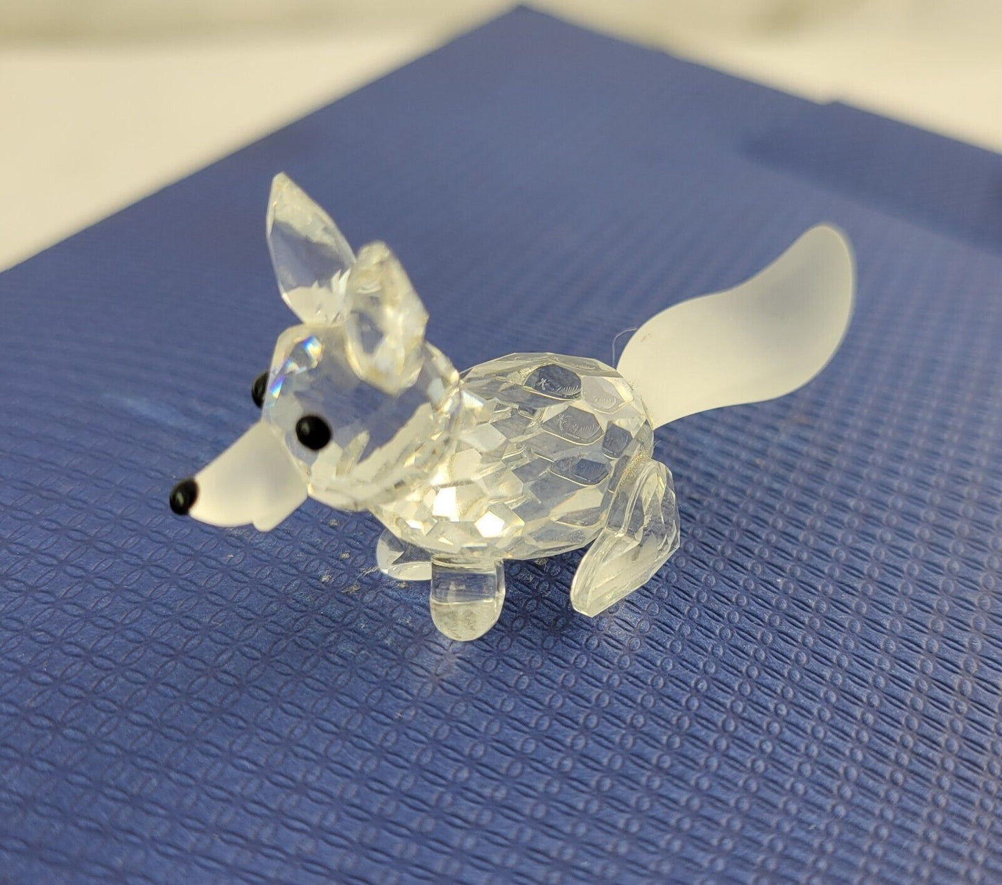 Swarovski Crystal Running Fox Figurine 7677 NR 055 Austria No Box 2 1/2" Long