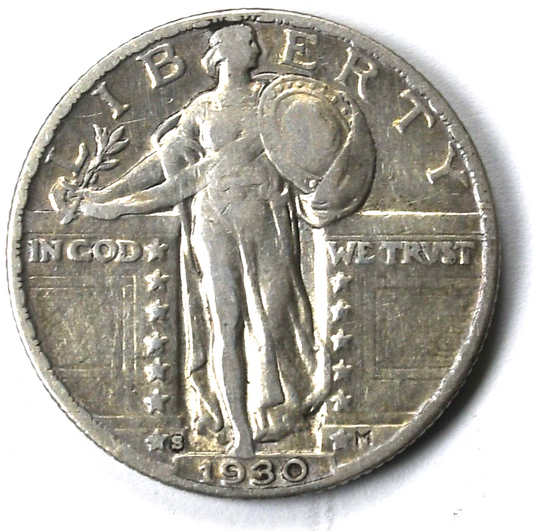 1930 S 25c Standing Liberty Silver Quarter San Francisco