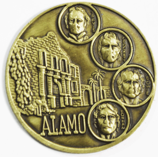 1985 Remember the Alamo Texas Commemorative 38mm Medal 12623