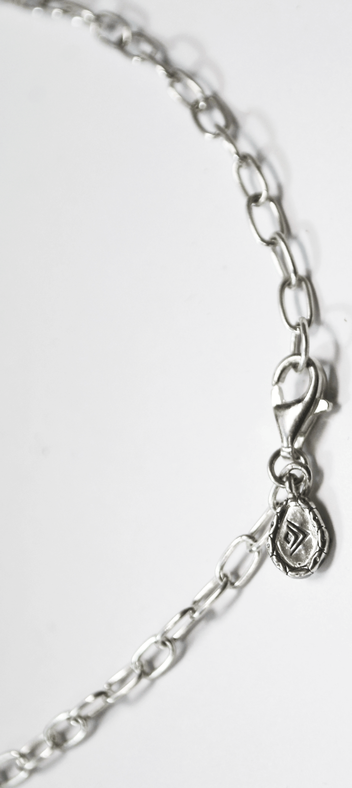 Sterling Silpada Chain & Half Circle 12mm x 9.5" Bar Choker Necklace 17"  49g