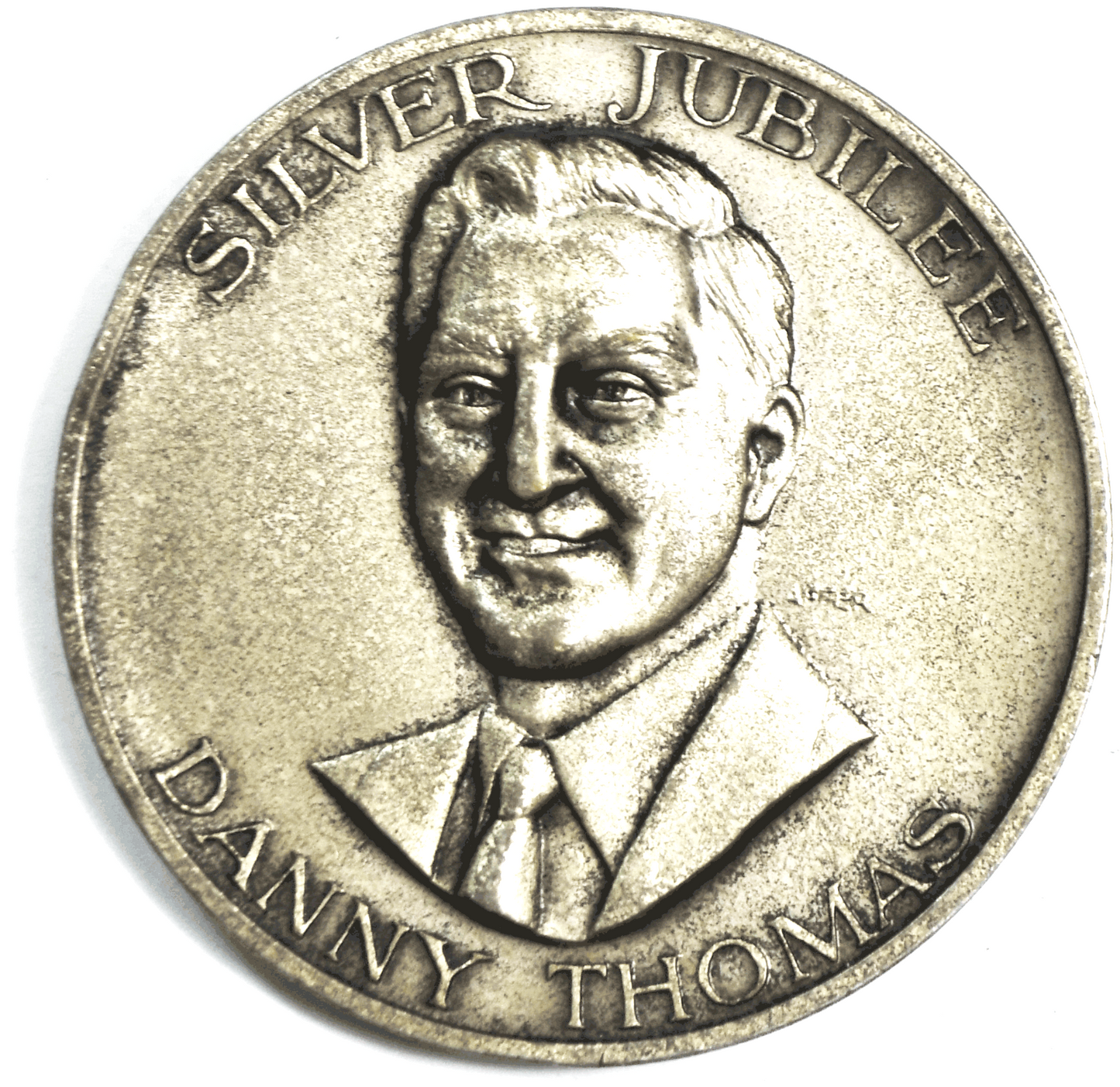 Danny Thomas Claretian Fathers Banquet Chicago Silver Jubilee Medal 50mm