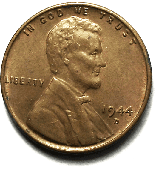 1944 D/D 1c Lincoln One Cent Wheat Cent AU-Unc VP-008