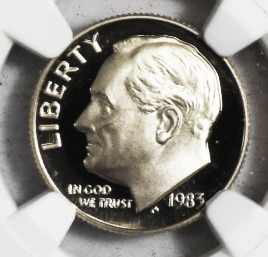 1983 No S 10c Roosevelt Silver Dime NGC PF68 Ultra Cameo Rare Ten Cents