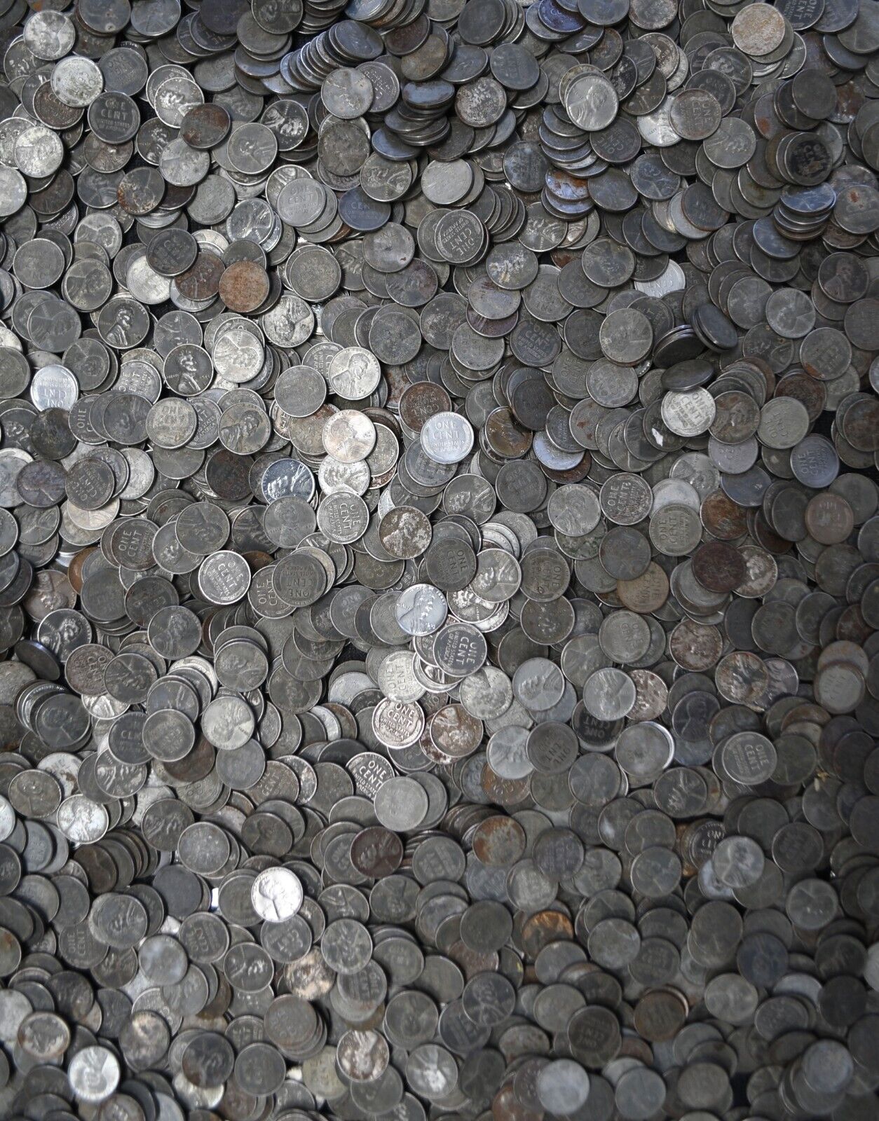 2100pc  1943 1c Lincoln One Cent Wheat Steel War Pennies PDS