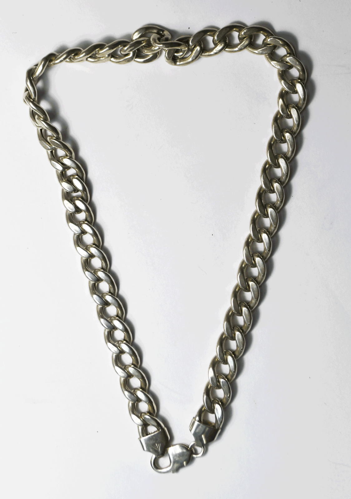 Sterling Silpada Curb Chain 11mm Hollow Necklace 18"