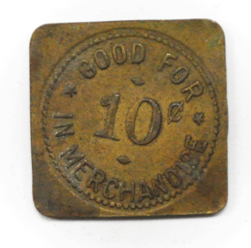 Apex Buffalo Inc 205-207 S.4 Squared 10c Trade Token 26mm