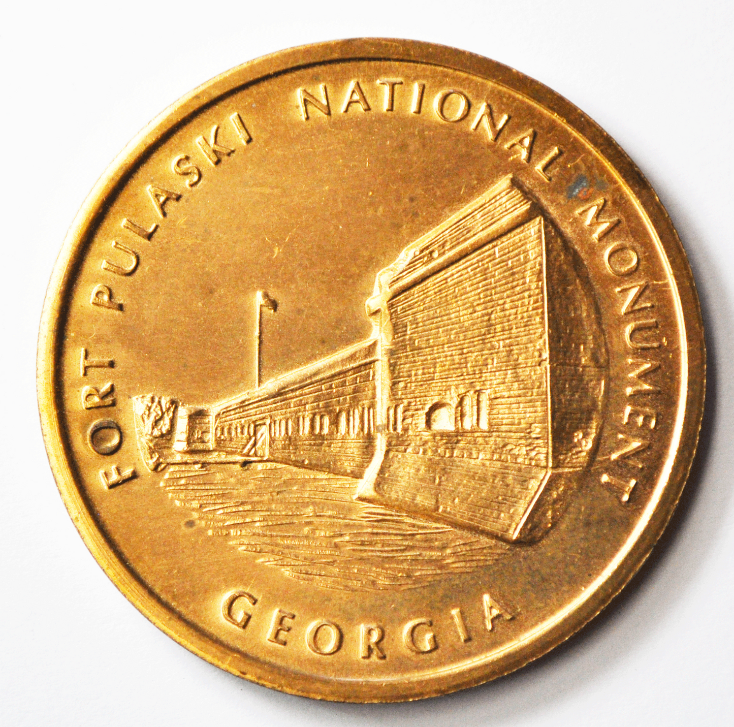 Georgia Siege Reduction April 10 11 1862 Fort Pulaski Monument Medal 51mm Heavy
