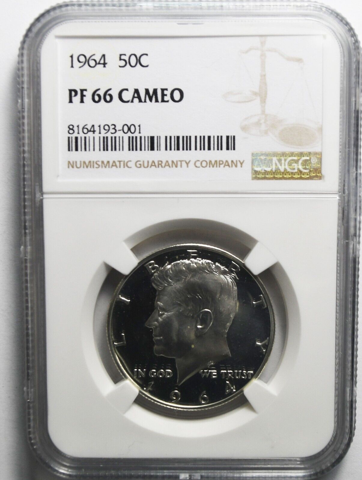 1964 50c Kennedy Silver Half Dollar Proof PF66 Cameo NGC