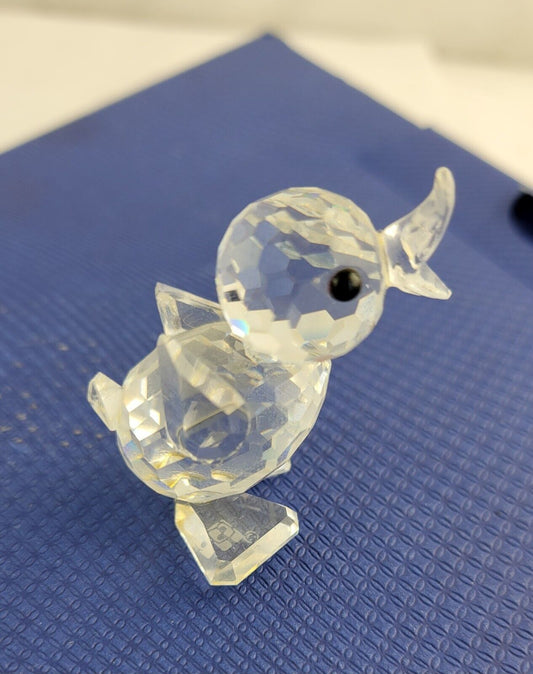 Swarovski Crystal Duckling Figurine Austria No Box 1  1/2" Tall