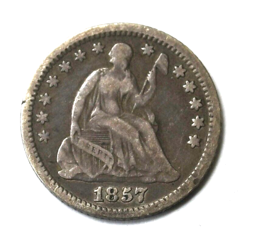 1857 O H10c Seated Liberty Silver Half Dime New Orleans 5c