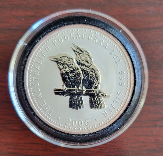 2006 Australian Kookaburra 1oz. Silver .999 Fine Dollar Coin Perth Mint