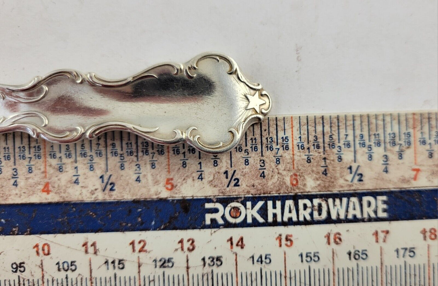 January Aquarius Snow Drop Sterling  Silver 5 7/8" Souvenir Spoon .84oz. Wallace