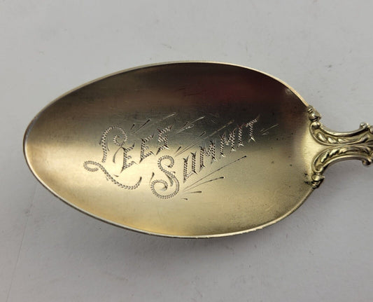 Lee's Summit Kansas City Sterling 5 3/4" Souvenir Spoon w/Goldwash Bowl .67oz.