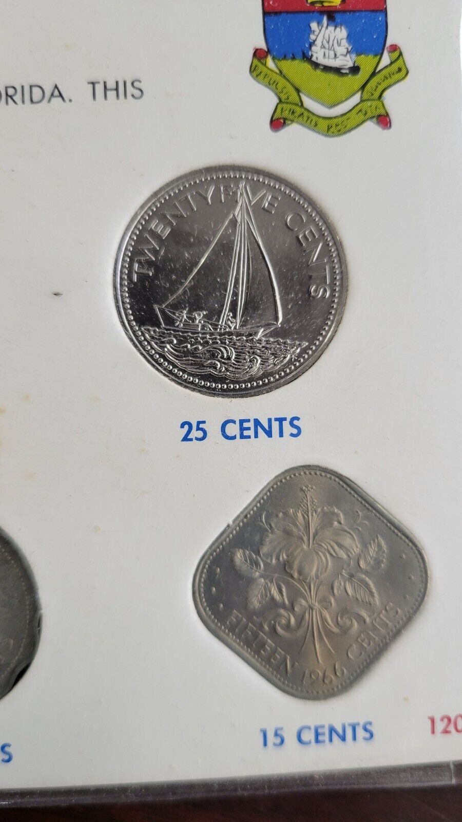 Bahamas 7 Coin Mint Set in Original Packaging Type Set 1966, 1969, 1976, 1978