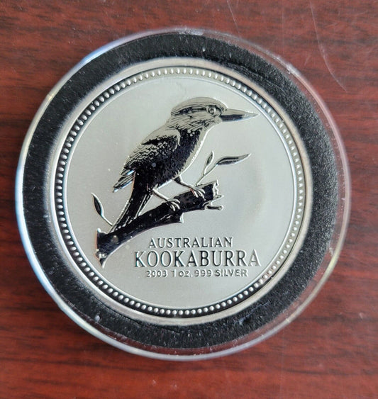 2003 Australian Kookaburra 1oz. Silver .999 Fine Dollar Coin Perth Mint