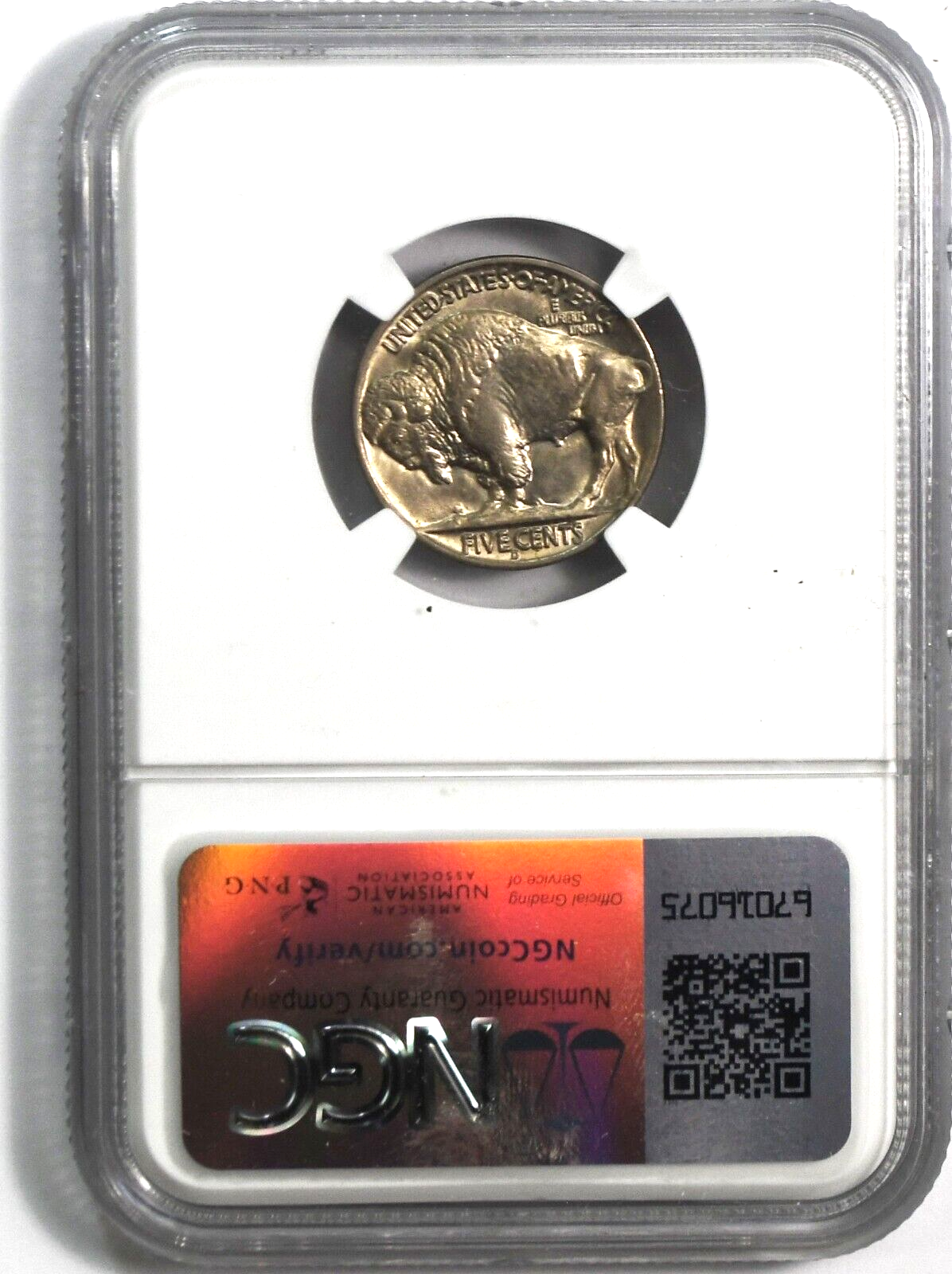 1938 D 5c Buffalo Nickel Rare Five Cents Denver NGC MS63