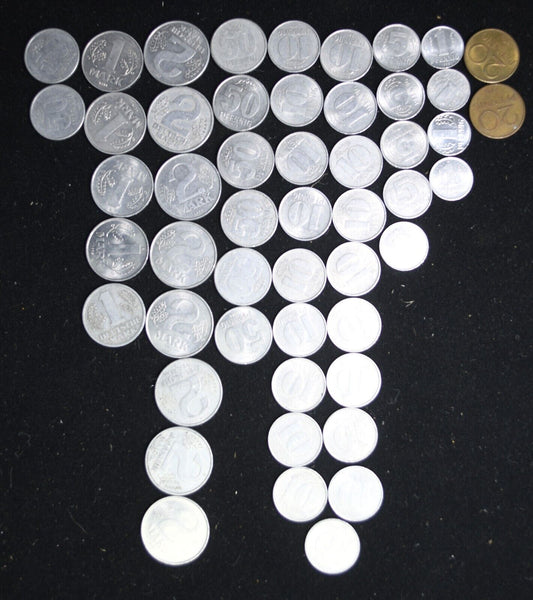51pc Germany Democratic Republic Coin Lot 1956-1981