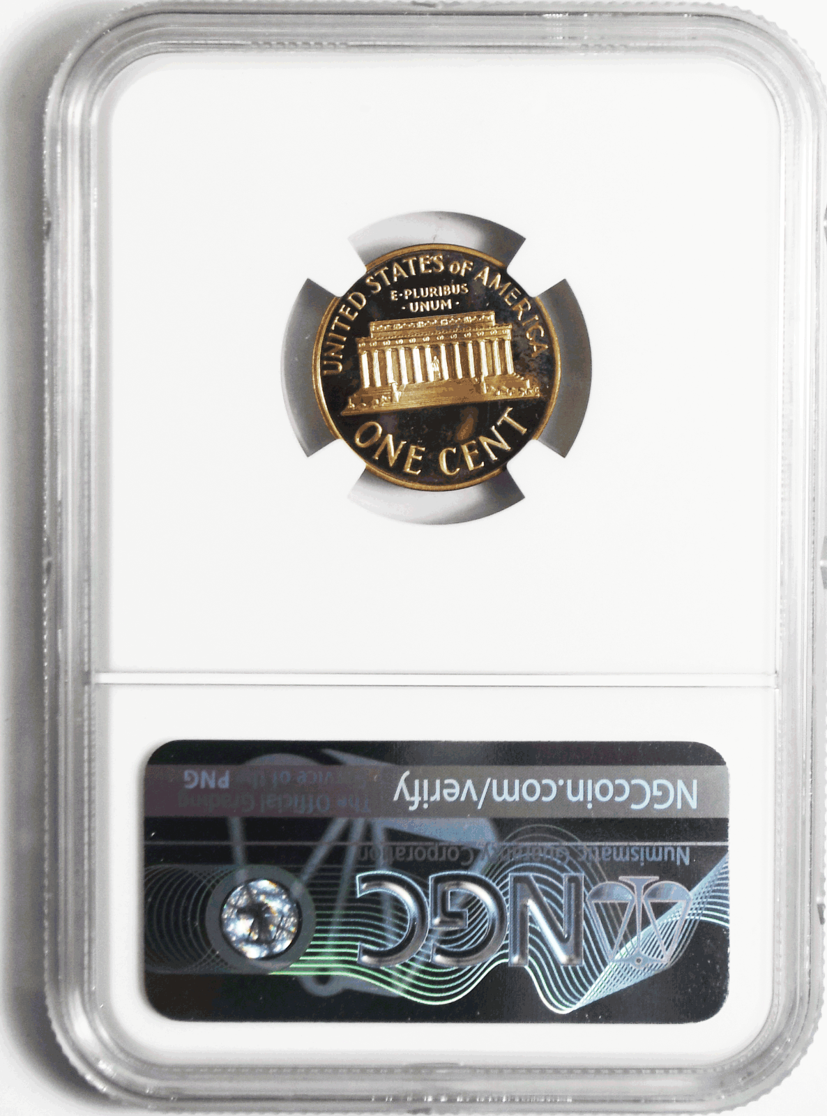 1961 1c Proof Lincoln Memorial Cent One Penny NGC PF66 RD Gem Unc