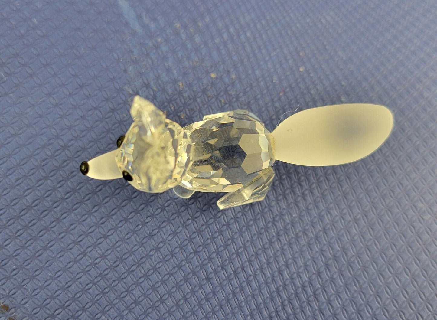Swarovski Crystal Running Fox Figurine 7677 NR 055 Austria No Box 2 1/2" Long