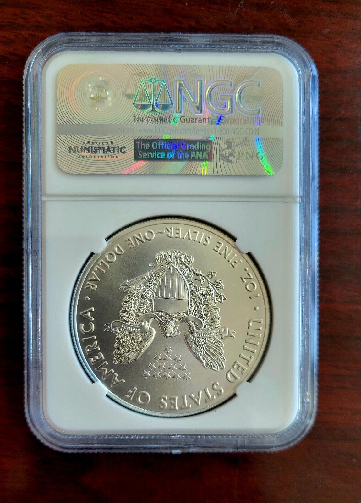 Kansas City Royals 2016 $1 Silver Eagle NGC Gem Uncirculated .999 Fine 1oz MLB