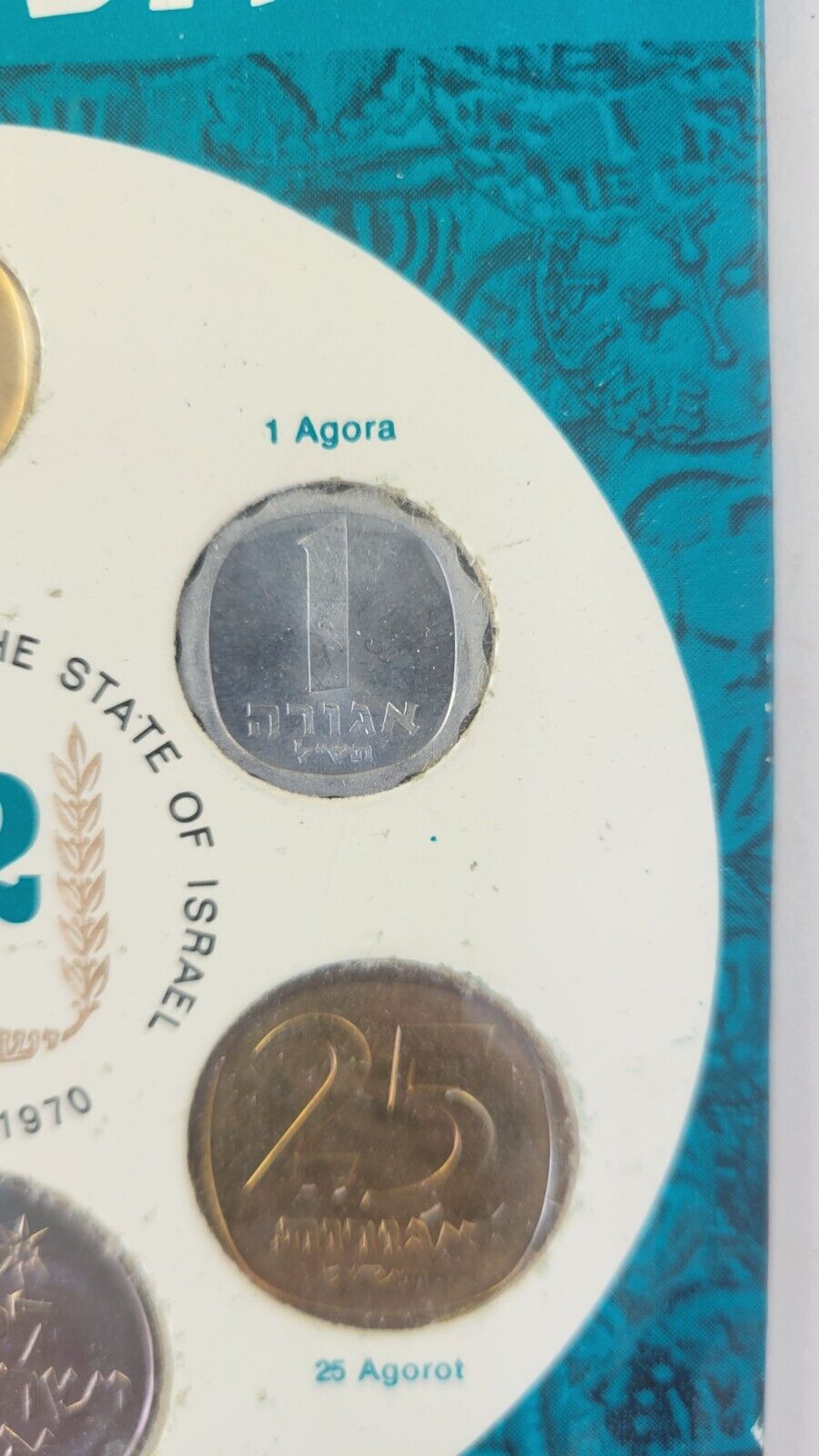 1970 Coins Of Israel 6 Coin Jerusalem Specimen Israel Govt