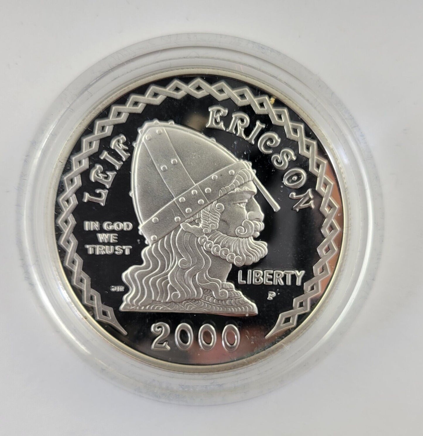 2000 Leif Ericson Millennium Commemorative Two Coin Proof Silver Set