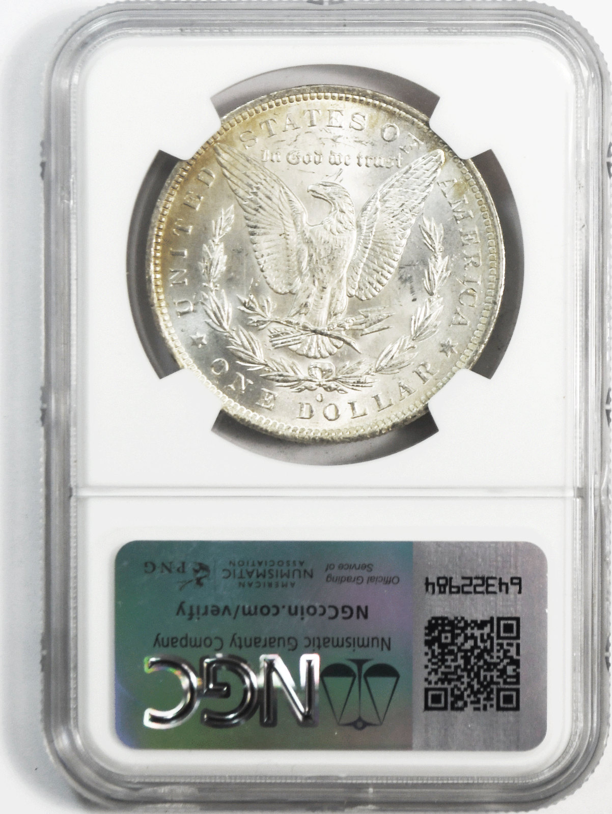 1885 O $1 Morgan Silver Dollar NGC New Orleans MS64 Uncirculated
