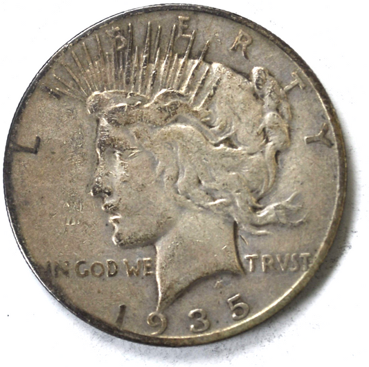 1935 S $1 Peace Silver One Dollar US San Francisco Rare