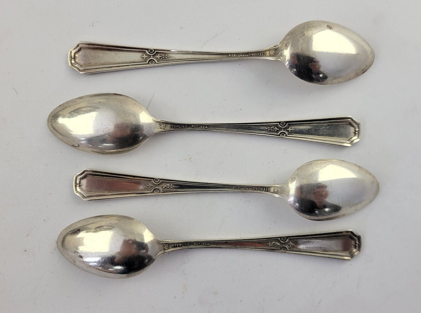 D'Orleans by Towle Sterling Silver 4 1/8"Demitasse Set Of 4 Spoons 1.25oz Total