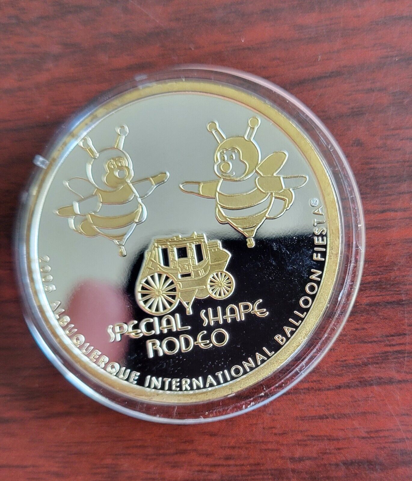 2005 Albuquerque Special Shape Rodeo Hot Air Balloon 1oz .999 Fine Silver Round