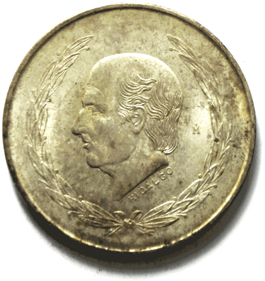 1952 Mexico Estados Unidos Mexicanos Five 5 Pesos Silver Coin KM# 467