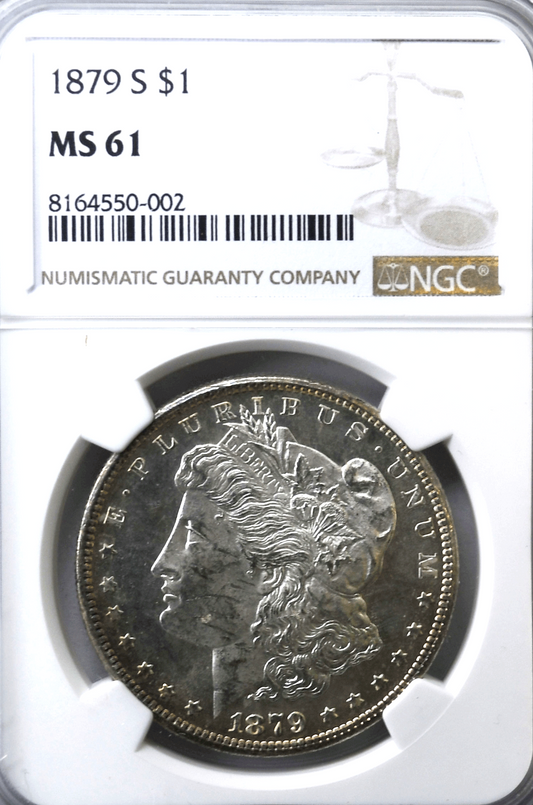 1879 S $1 Morgan Silver Dollar MS61 NGC VAM 48A Beauty Mark San Francisco