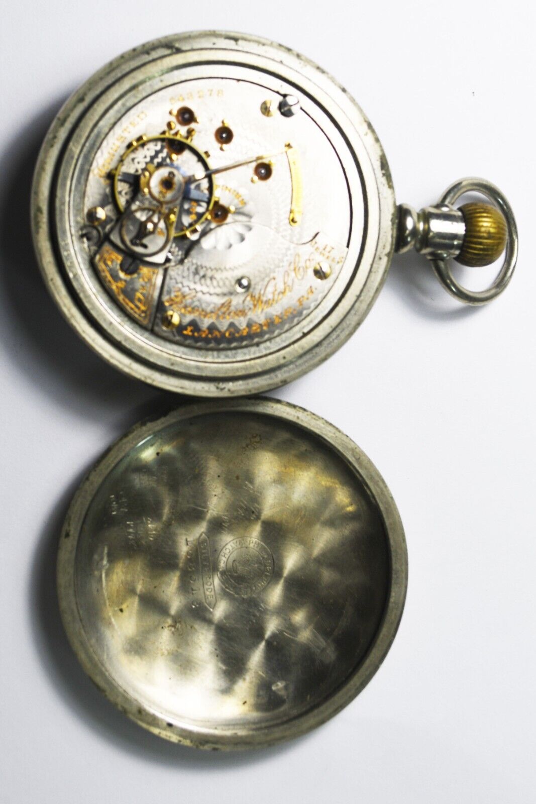 1907 Hamilton 927 Size 18 Open Face Lever Set Side Winder Pocket Watch