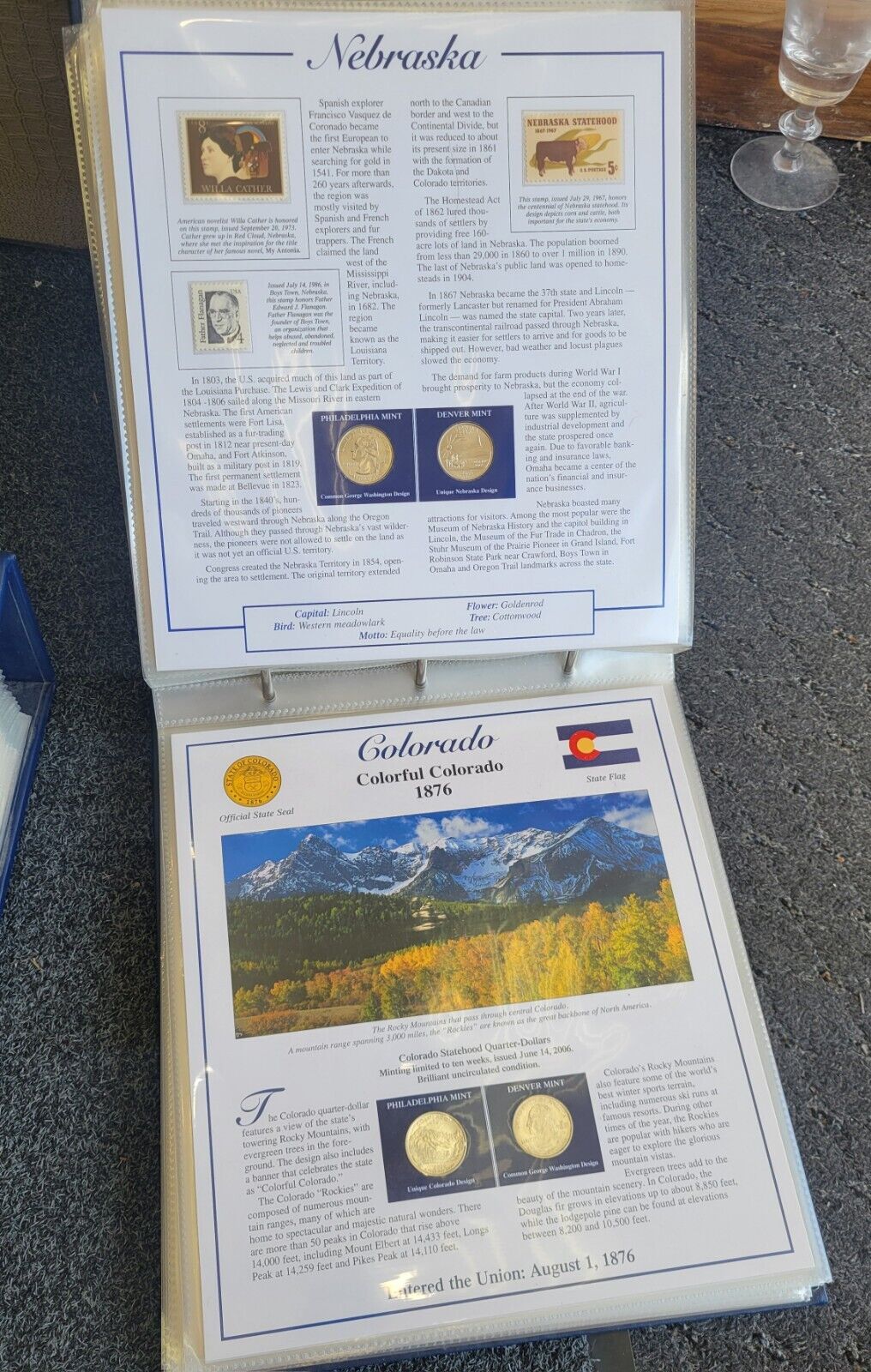 Statehood Quarters Collection, Complete Vol 1 & 2 Postal Commemorative Society