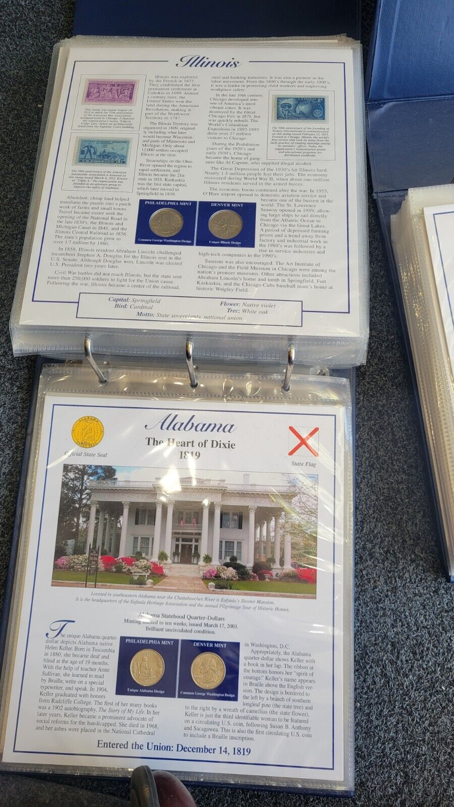 Statehood Quarters Collection, Complete Vol 1 & 2 Postal Commemorative Society