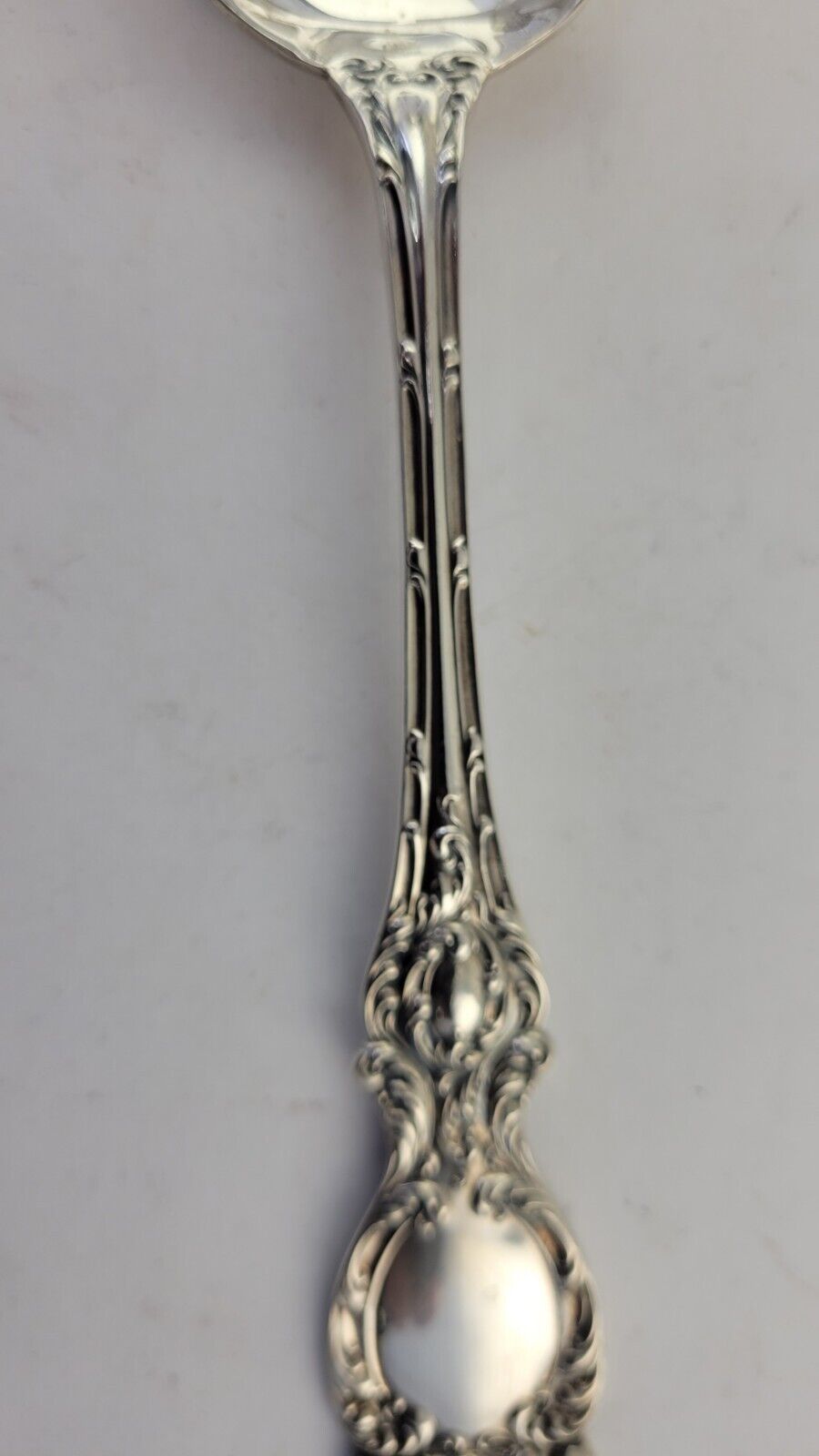 Lucerne by Wallace Sterling Silver 8 1/4" Slotted Solid Serving Spoon 1.9oz.