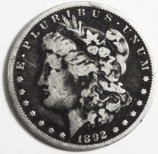 1892 $1 Morgan American Silver One Dollar US Philadelphia