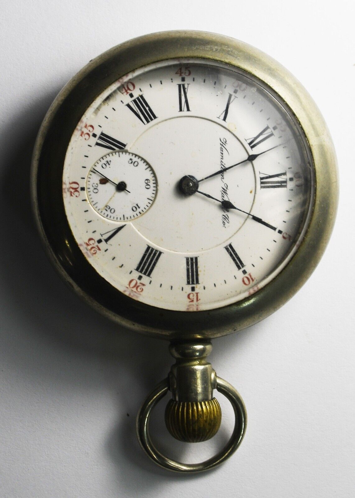1907 Hamilton 927 Size 18 Open Face Lever Set Side Winder Pocket Watch
